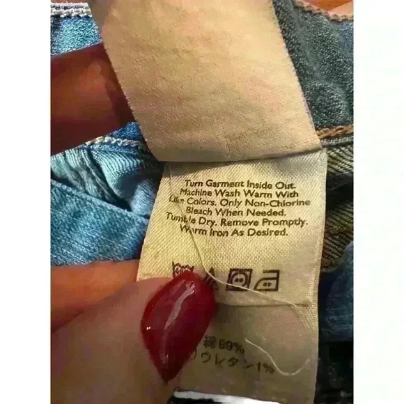 Eddie‎ Bauer Sz 16 Tall Cropped Jeans Fall Casual Work Appropriate - Picture 4 of 9